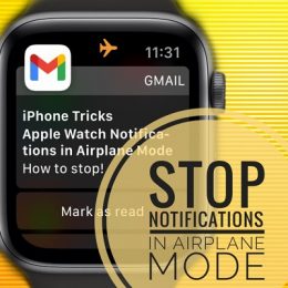 how to stop Apple Watch notifications in Airplane Mode