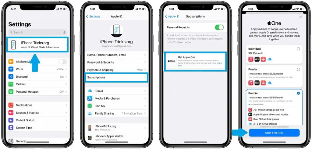how to subscribe to Apple One