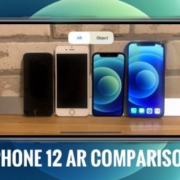 iPhone 12 mini AR size comparison