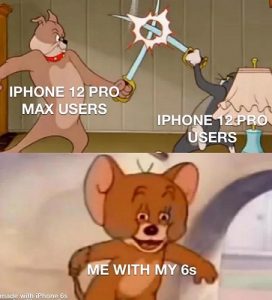 iphone 12 not impressive tom & jerry meme