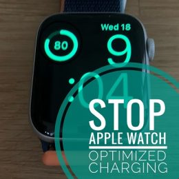 Apple Watch Optimized Battery Charging