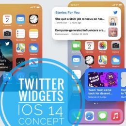 Twitter widgets for iOS 14 concept