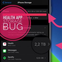 health app storage bug in iOS 14