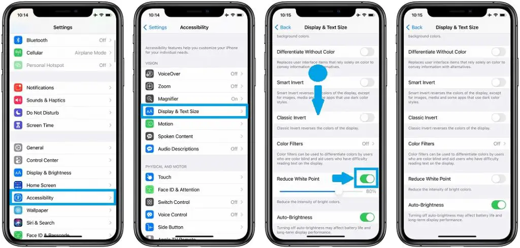 how to fix iphone 12 dimmed screen issue