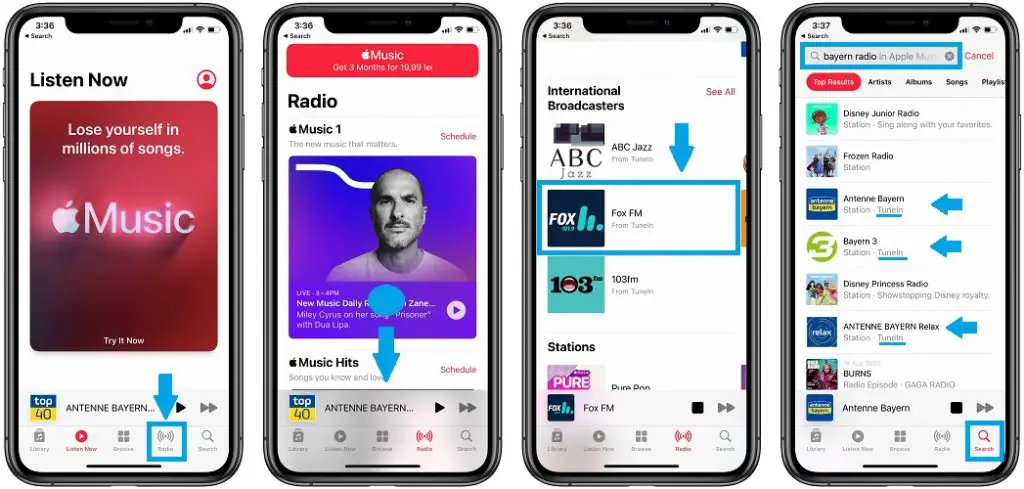 how to listen to apple music radio free