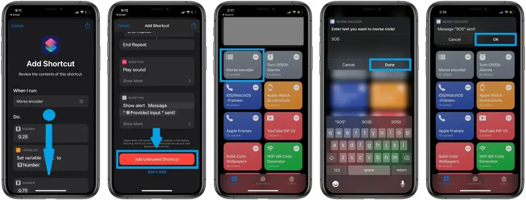 how to use iPhone flashlight as Morse code translator