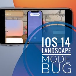 iOS 14 landscape mode bug