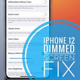 iPhone 12 dimmed screen fix