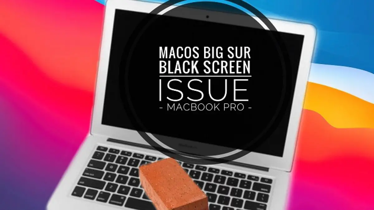 Fix Macos Big Sur Black Screen Issue While Updating Macbook Pro