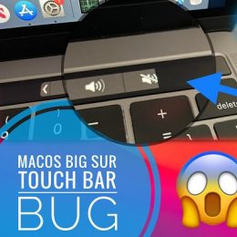 macos Big Sur Touch Bar bug