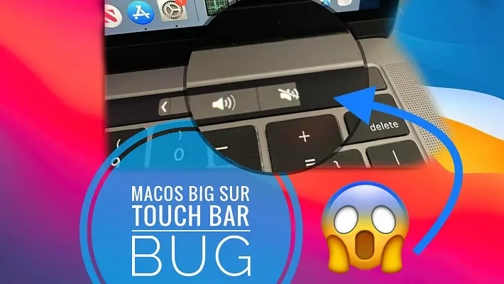 macos Big Sur Touch Bar bug