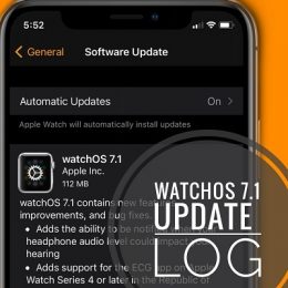 watchOS 7.1 software update screen