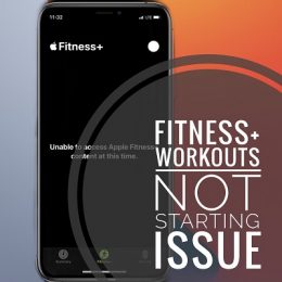 fitness+ workout not starting