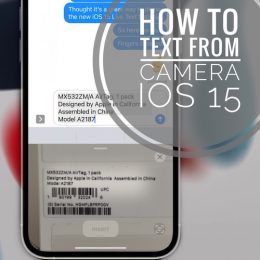 Text from Camera on iPhone