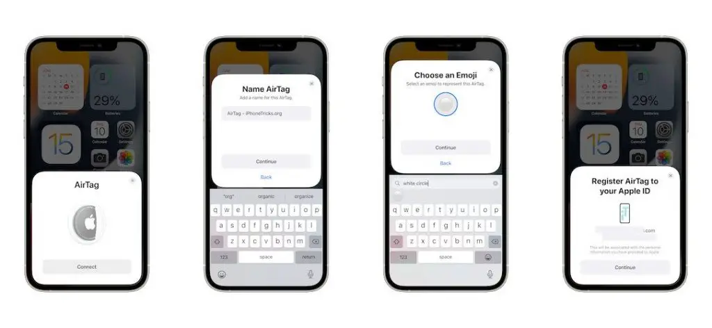 how to connect AirTag to iPhone