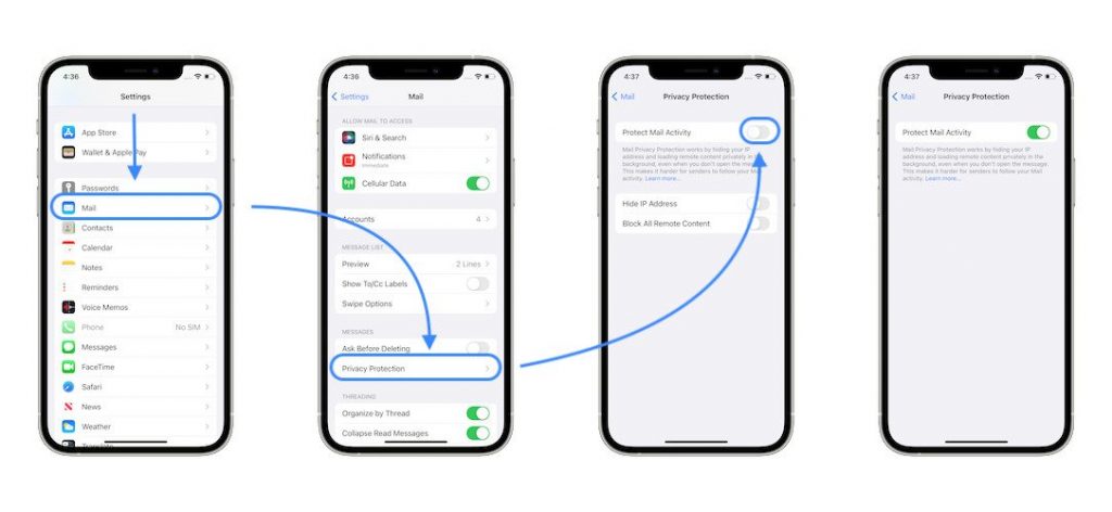 how to enable Mail Privacy Protection