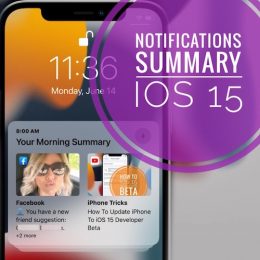 notification summary on iPhone in iOS 15