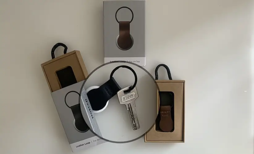 AirTag leather loop