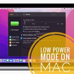 Low Power Mode on Mac