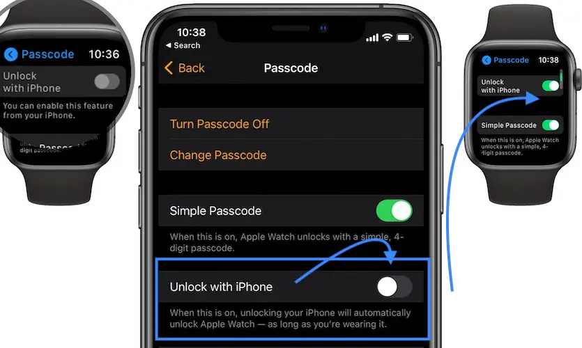 how to enable unlock Apple Watch with iPhone