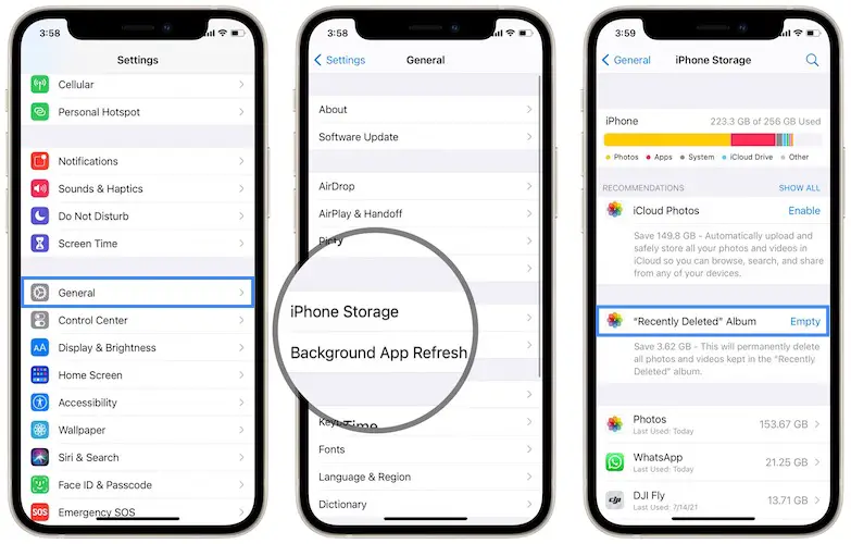 how to free up storage on iPhone