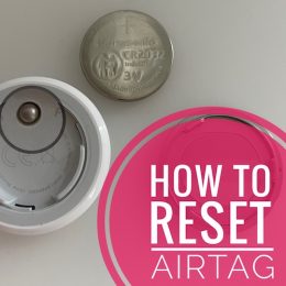 how to reset AirTag