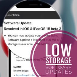 iOS 15 Low Storage Updates