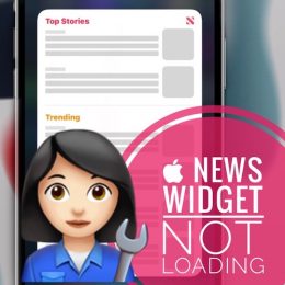 Apple News widget not loading