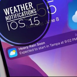 Rain Notification on iPhone Lock Screen