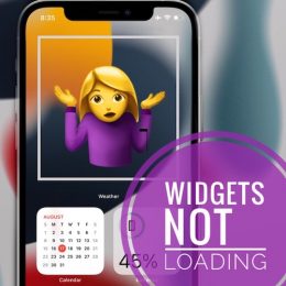Widgets not loading on iPhone