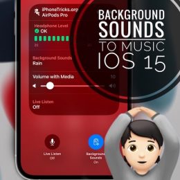 Background Sounds in Music iOS 15