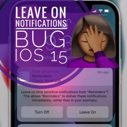 Leave On Time Sensitive Notifications Bug
