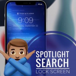 Spotlight Search on Lock Screen