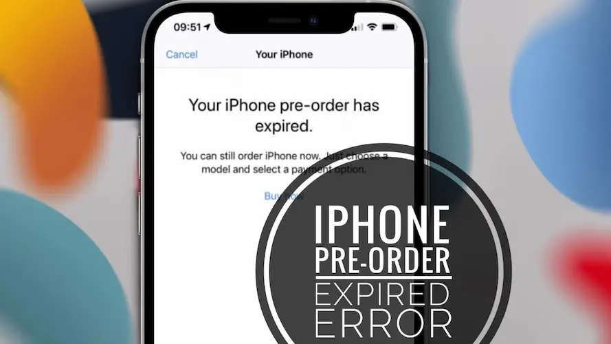 Your iPhone pre-order has expired error