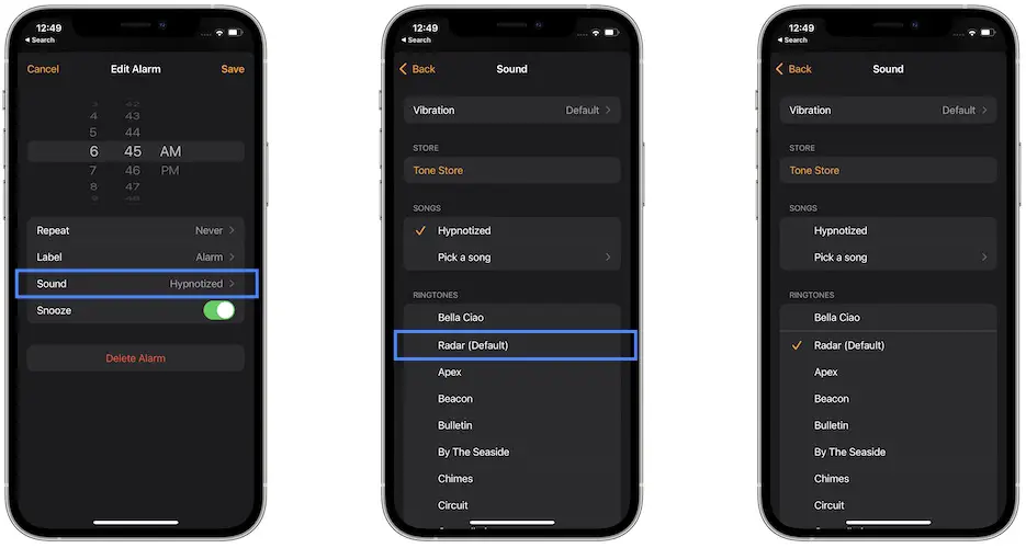 how to fix alarm not ringing in ios 15