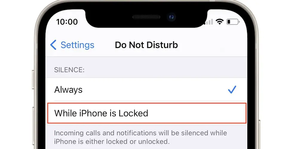 while iphone is locked not available in iOS 15