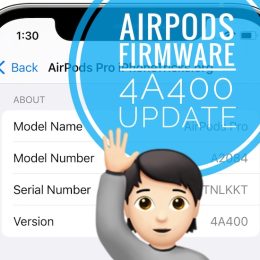 AirPods firmware 4a400 update