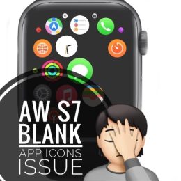 Apple Watch 7 blank app icons issue