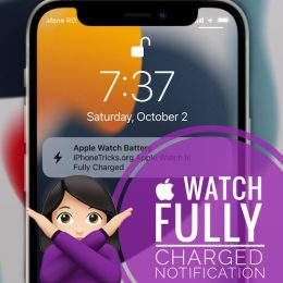 Apple Watch fully charged notification