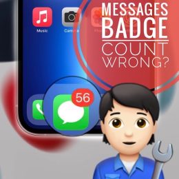 Messages badge count wrong