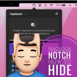 how to hide macbook pro notch