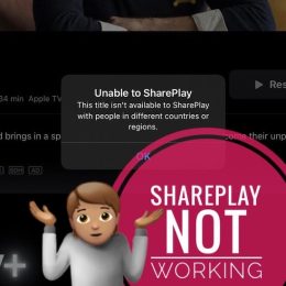 unable to shareplay error