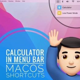 Calculator in Menu Bar on Mac