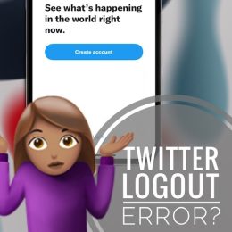 Twitter logout error on iPhone