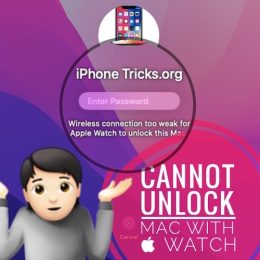 Unlock Mac with Apple Watch not working