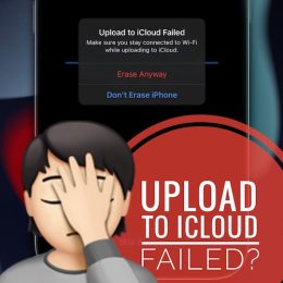 Upload to iCloud failed on iPhone