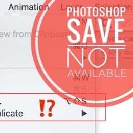 photoshop save not available in macOS Monterey