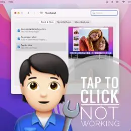 Tap to click not working on Mac