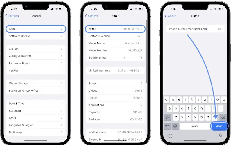 how to change iphone personal hotspot name
