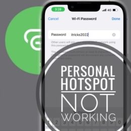 personal hotspot not working on iphone